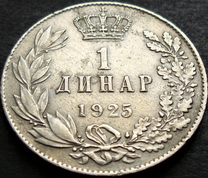 Moneda istorica 1 DINAR - YUGOSLAVIA, anul 1925 * cod 2534