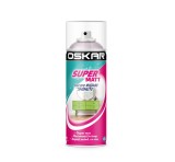 Spray vopsea lemn / metal, Oskar Super Matt, alb, interior / exterior, 400 ml