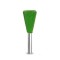 Biax sculptura lemn SABURR - Cap conic inversat 19 mmtija 6mm, Granulatie Saburr ASPRA - VERDE