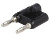 Conector Stacabil Banană 4mm Negru 15A (Set 2)