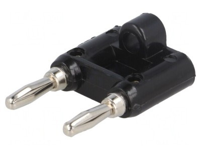 Conector Stacabil Banană 4mm Negru 15A (Set 2) foto