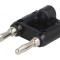 Conector Stacabil Banană 4mm Negru 15A (Set 2)