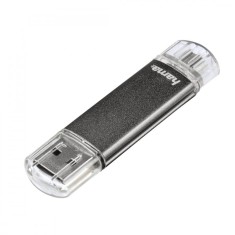 Memorie USB Hama Laeta Twin, 128GB, USB 3.0, Negru foto