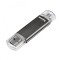 Memorie USB Hama Laeta Twin, 128GB, USB 3.0, Negru