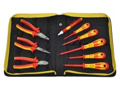 Set Cleşti și Şurubelniţe VDE 9 Bucăţi Red Line 1kVAC cu Geantă