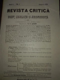 Revista critica de drept legislatie si jurisprudenta 1912