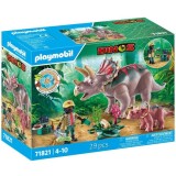 Playmobil Dinos - Familia Triceratops