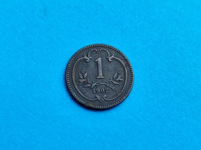 1 Heller 1902 Austria-Rarut foto