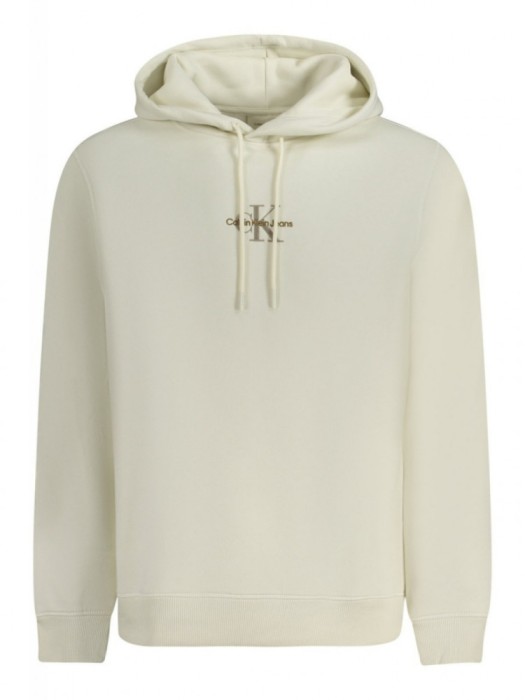 Hanorac barbati, cu logo brodat, Regular fit, alb, L