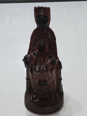 Sculptura vintage Madona neagra foto