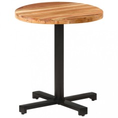 vidaXL Masă de bistro, &Oslash;70x75 cm, lemn masiv de acacia, rotundă