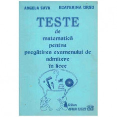 Teste de matematica pentru pregatirea examenului de admitere in licee foto