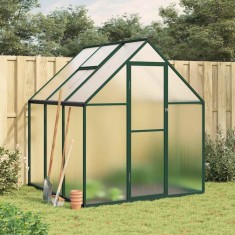 Sere cu cadru de bază, verde, 169x169x195 cm, aluminiu