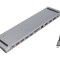 Hub USB DisplayPort HDMI USB argintiu 0,15m