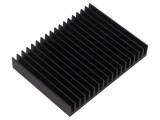Radiator Extrudat cu Aripioare Negru 75x100x15mm