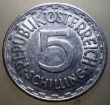 F.483 AUSTRIA 5 SCHILLING 1957 RARA