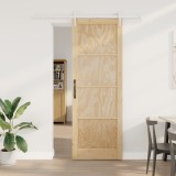Ușa glisantă vidaXL cu set de hardware 83x232 cm Lemn masiv de pin