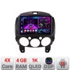 Navigatie Mazda 2 2007-2013 Android radio gps internet 4+64 InCell Display 1K Kit-mazda2+EDT-E209-RK CarStore Technology