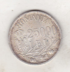 bnk mnd Romania 25000 lei 1946 , argint foto