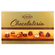 Praline de Ciocolata Asortate Roshen Chocolateria, 194 g, Praline Roshen Ciocolata, Cutie Praline Ciocolata, Roshen Chocolateria Praline Ciocolata, Bo