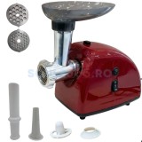 Cumpara ieftin Masina tocat carne electrica 3500W, 1.2kg/min, 2 site inox, functie reverse, rosie, HOLZ Germany PROFESSIONAL CMP1796