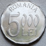 Moneda Romania 5000 Lei 2002 KM#158