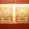 Pereche Finlanda Pohjois Inkeri 1920 - val 80c x2 nedantelat