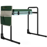 Outsunny Perna și scaun pentru genunchi de grădină, capacitate 150 kg, taburet de grădină cu zonă genunchi căptușită, picioare din oțel extensibile |