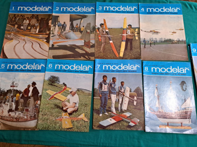 LOT 12 REVISTE MODELISM *MODELAR CEHOSLOVACIA/ AN COMPLET 1981 * foto