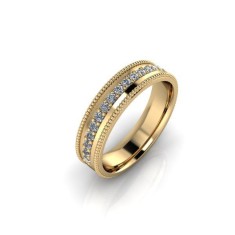 Verigheta dama din aur galben 14K - 60