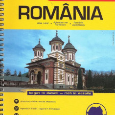 Romania - Atlas rutier si turistic/ Road atlas / Autoatlas
