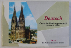 DEUTSCH - CURS DE LIMBA GERMANA ( MANUAL CU CASETE ) , 1993 , LIPSA CASETE *