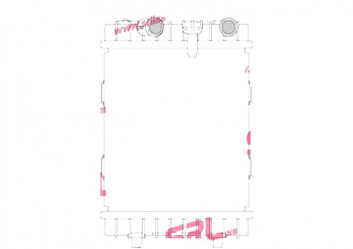 Radiator apa Skoda Karoq, 2017-; Kodiaq, 2016-, Vw Tiguan, 2016- Motor 2.0 Tdi; 2.0 Tsi, Aluminiu/Plastic Brazat, 196x185x26, Radiator Suplimentar; P