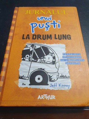 Jurnalul Unui Pusti. La drum lung. Jeff Kinney, Ed Arthur, 230 pag, stare f buna foto