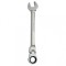 Cheie combinata cu clichet TopMaster 231926, cap flexibil, Cr-V, 17mm
