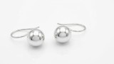 Cumpara ieftin Cercei din Argint 925 cu Sfera Neteda , Minimalist Ball Drop