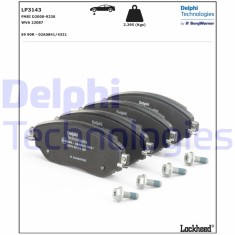 DELPHI LP3143 set placute frana,frana disc foto