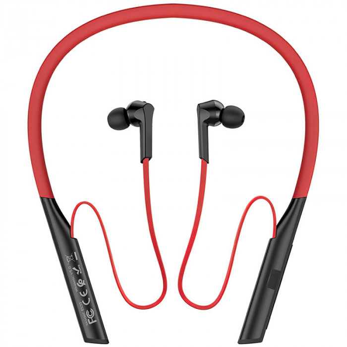 Casti Bluetooth HOCO ES33 Mirth Sports, Rosii