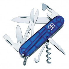 Briceag multifunctional Climber Victorinox, albastru transparent foto