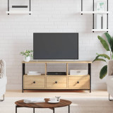 Comoda TV, stejar sonoma, 102x33x45 cm, lemn prelucrat &amp; fier GartenMobel Dekor, vidaXL