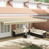 VidaXL marchiza Valance pentru Cadru de 6 m Verde și Galben 5.8x0.2 m