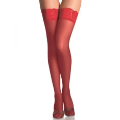 Eross ciorapi Floral Lace XS/L Red