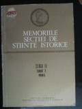 Memoriile sectiei de stiinte istorice seria 4, tomul 10, 1985