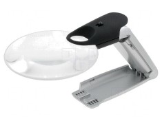 Lupa de masa cu iluminare LED x2?x4 ?90mm foto