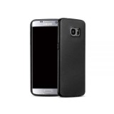 Husa Samsung Galaxy S7 Edge Antishock Neagra Piele Eco &amp; Intoarsa Flip Cover Protectie Socuri Zgarieturi + Buzunar Card