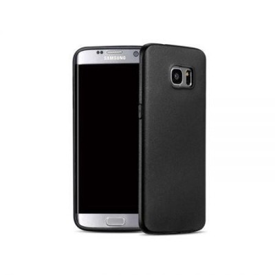 Husa protectie antisoc pentru Samsung Galaxy S7 Edge, Black, Fine Touch foto
