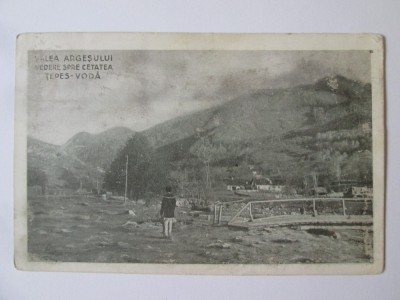 Rara! C.P.Valea Argesului:Vedere spre cetatea Tepes-Voda/Poenari,circul.anii 20 foto