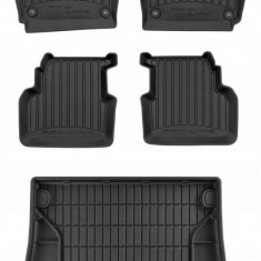 Set Covorase Auto Cauciuc Negro Saab 9-3 2002-2012 Combi Pro Line Tip Tavita 3D 3D426320 + Tavita Portbagaj Negro Saab 9-3 2002-2012 Combi TM404946