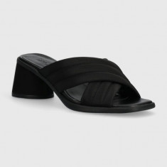 Camper papuci Kiara Sandal femei, culoarea negru, cu toc drept, K201540.004