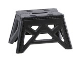 Cumpara ieftin Taburet pliabil plastic negru 38 x 26 x 22 cm